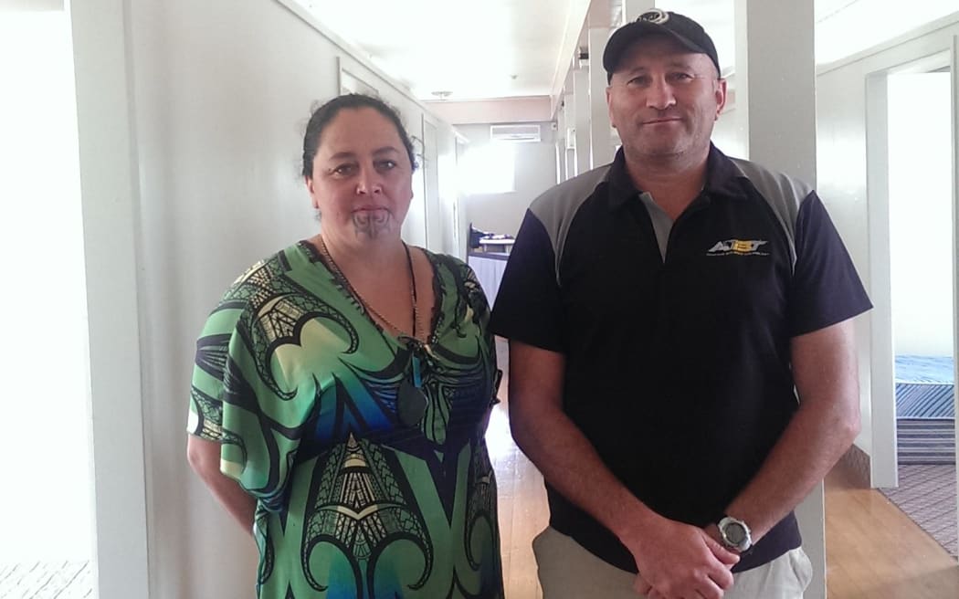 Claire Morgan and Murray Painting - the Whanau o Hato Petera Trust chairperson.