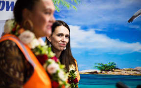 Prime Minister Jacinda Ardern at the flexi wage announcement. 11 February 2021.