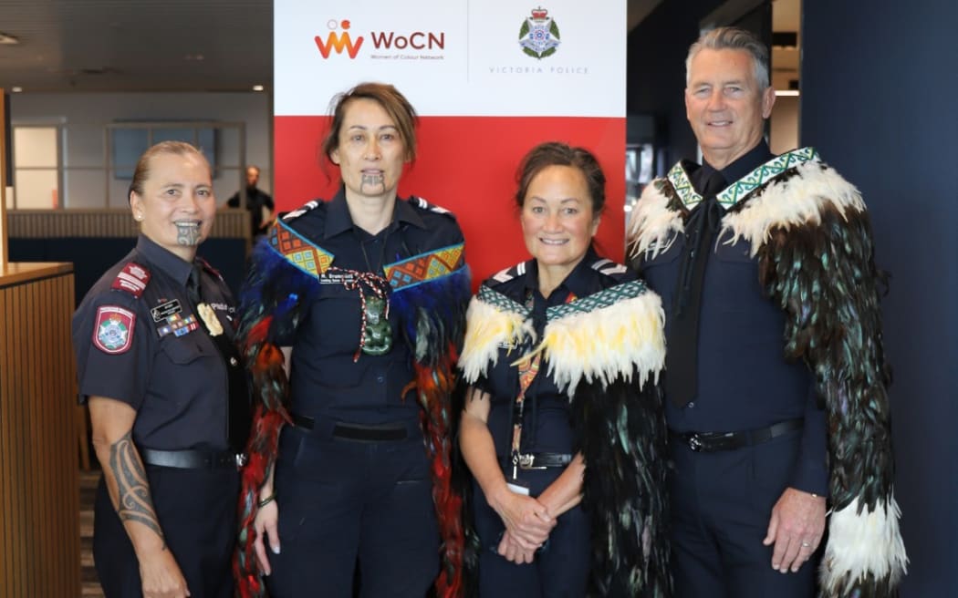 Marlene Drummond is the first Victoria Police officer to wear moko kauae