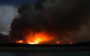 Large fire in Mackenzie District