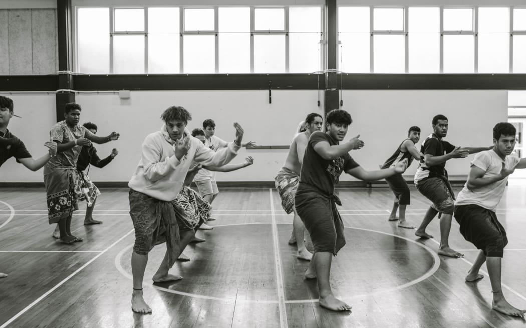 Dancers at Tama Mai Saute - a Samoan dance academy in Christchurch