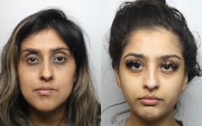 Ansreen Bukhari (left) and her daughter Mahek Bukhari wanted to silence Saqib Hussain who had threatened to reveal an affair he was having with the older woman, the trial heard.