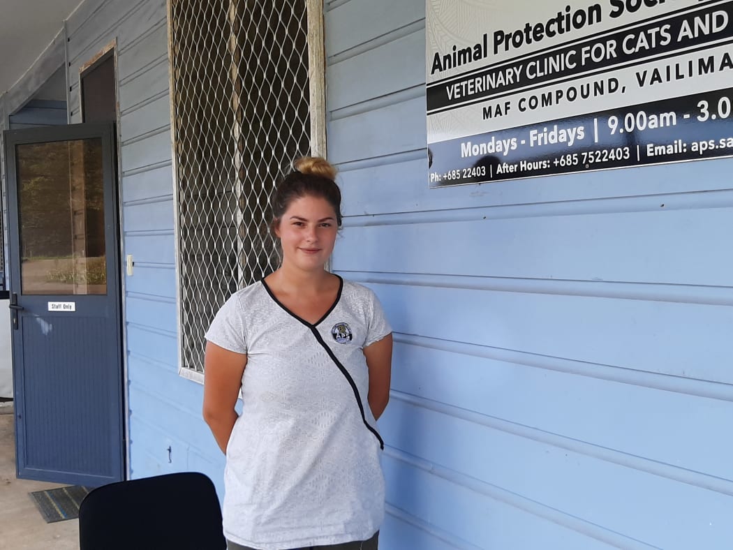 Dr Harriet Thornton of the Animal Protection Society of Samoa