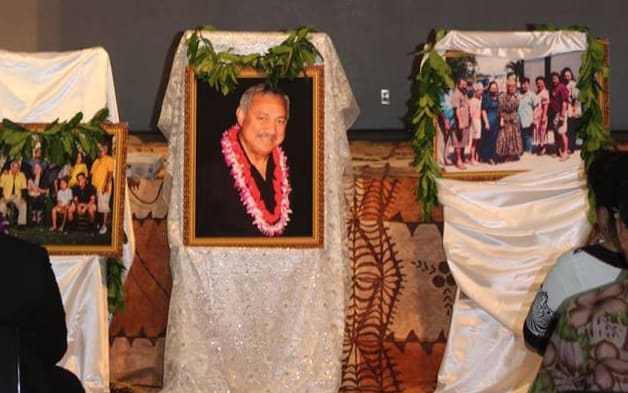 The memorial service for Faleomavaega.