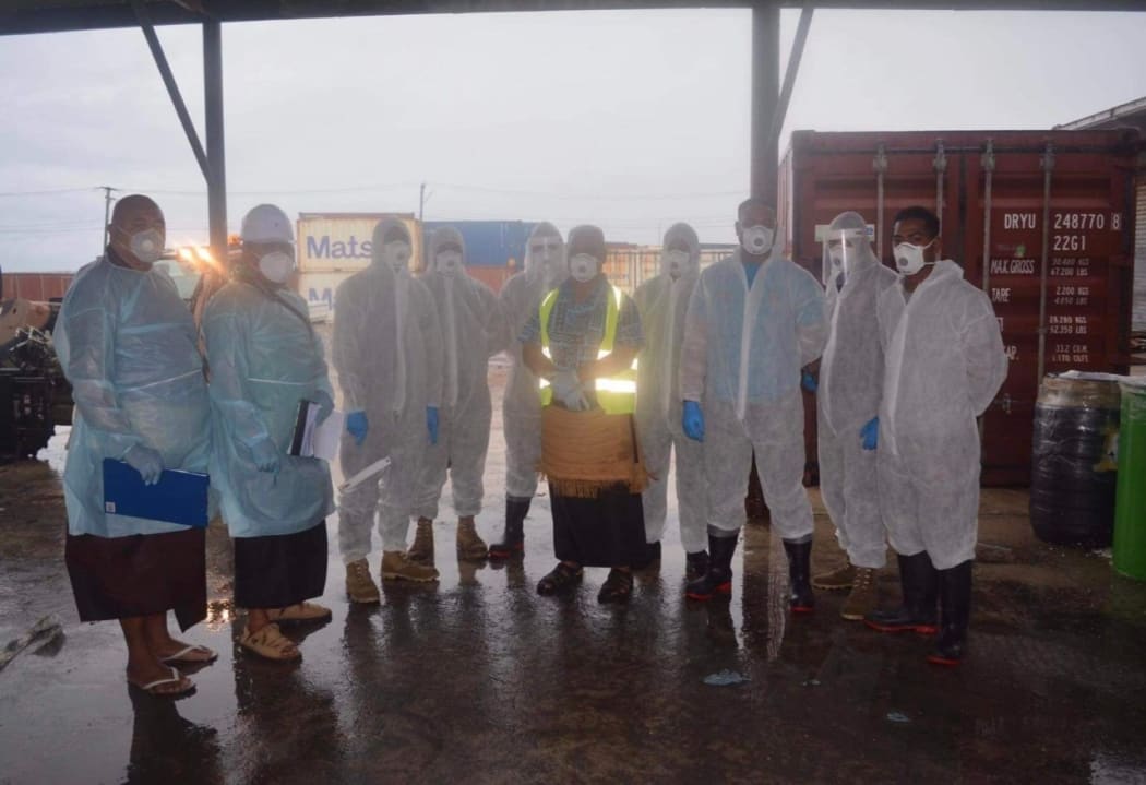 The first shipment of aid sent to Tonga by New Zealand community members and businesses is finally being unpacked after completing mandatory quarantine on Tongatapu.