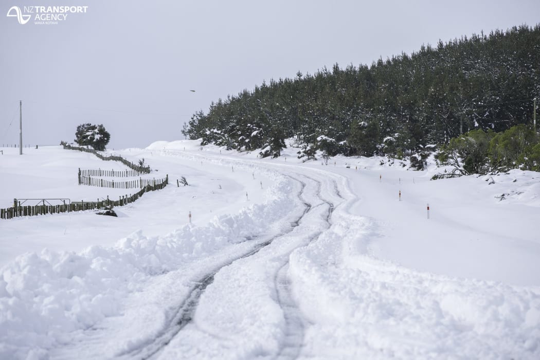 Up to 60cm of snow fell on the Napier-Taupo Road (State Highway 5) over the weekend.