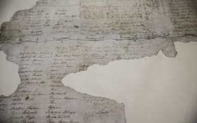 The Treaty of Waitangi. He Tohu, a new permanent exhibition of three iconic constitutional documents that shape Aotearoa New Zealand. Treaty of Waitangi, Declaration of Independence and Women's Suffrage Petition.