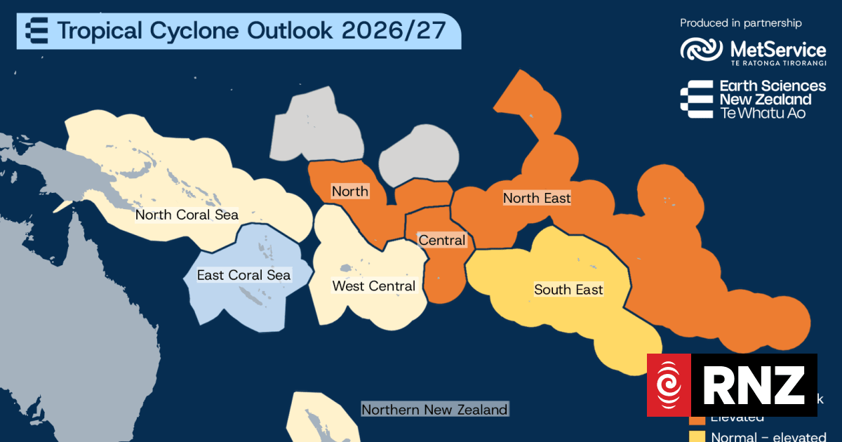 Earth Sciences NZ outlook says elevated cyclone risk for parts of ...