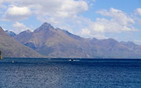 A view over Lake Wakatipu from Queenstown.