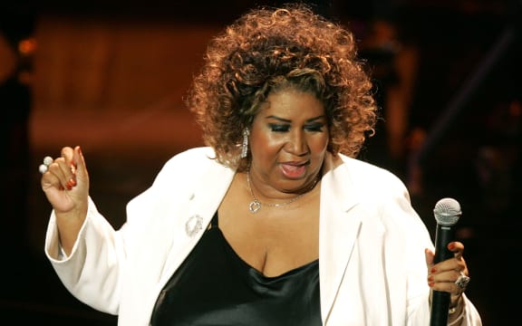 Singer Aretha Franklin in 2005 in Pasadena, California.