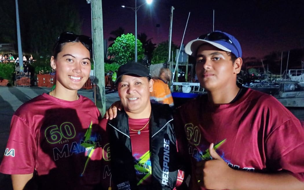 From Manihiki Henua – Helina Williams (left) with her mother Winnie and brother Frederick Williams.