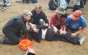 Survival course participants