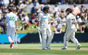 New Zealand's Ross Taylor and Kane Williamson. New Zealand Black Caps v Pakistan.