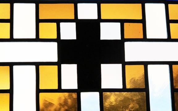Stained glass designed by Nigel Brown