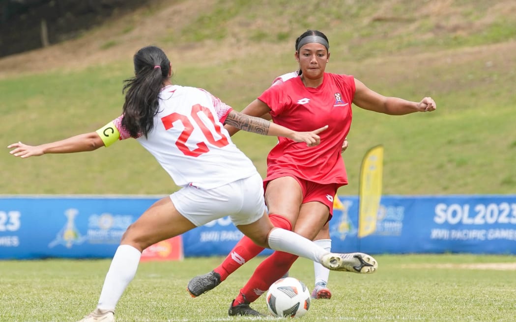 Tonga women's football team drew 2-2 with Tahiti. 21 November 2023