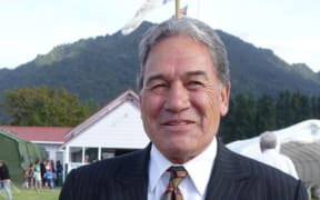 Winston Peters at Tuhirangi Marae