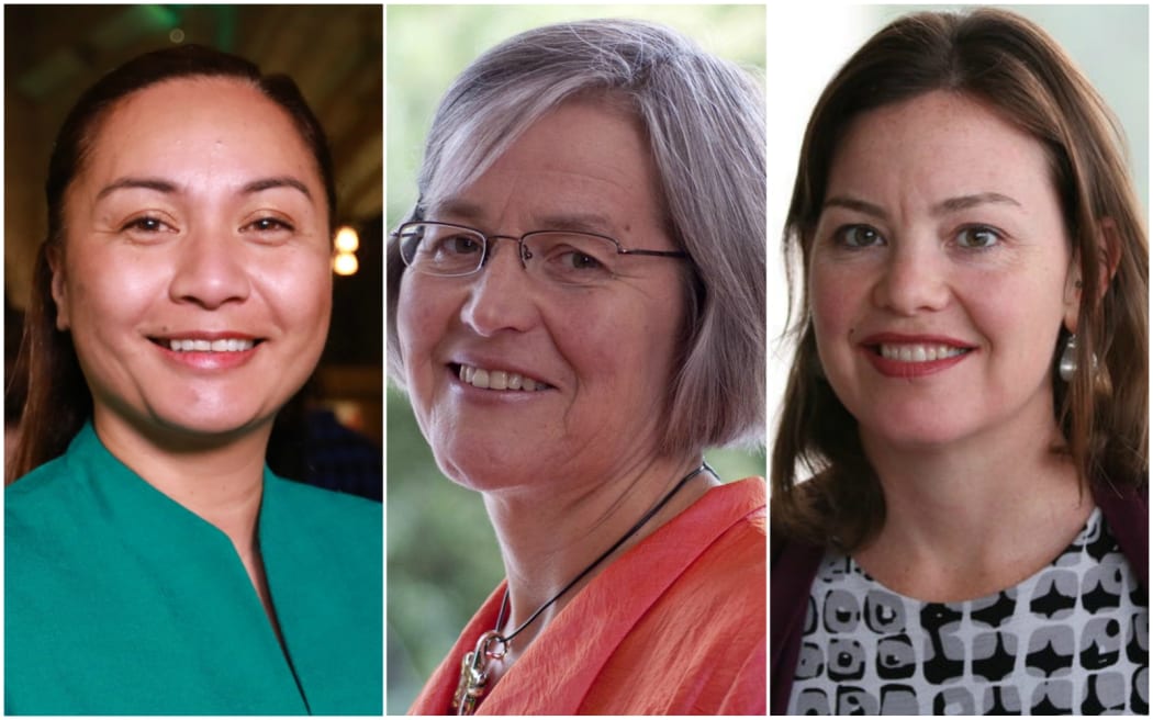Marama Davidson, Eugenie Sage and Julie-Anne Genter.