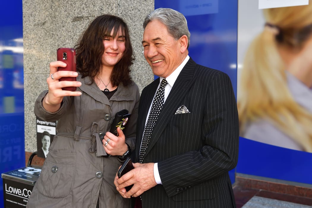 Winston Peters (right).