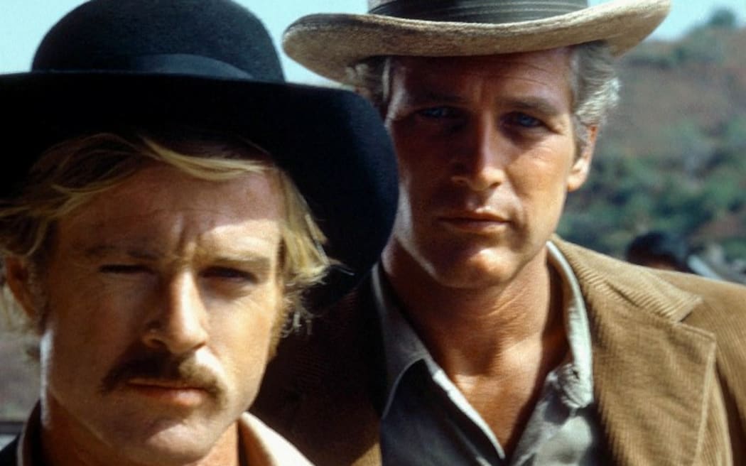 Butch Cassidy and the Sundance Kid 
Year : 1969 - USA
Director : George Roy Hill
Paul Newman, Robert Redford

.
It is forbidden to reproduce the photograph out of context of the promotion of the film. It must be credited to the Film Company and/or the photographer assigned by or authorized by/allowed on the set by the Film Company. Restricted to Editorial Use. Photo12 does not grant publicity rights of the persons represented. (Photo by 20TH CENTURY FOX / Archives du 7eme Art / Photo12 via AFP)