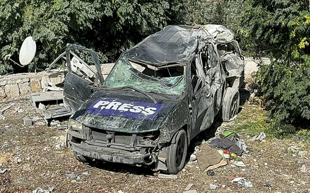 This picture shows a car marked 