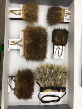 New floating storage solution for kete kiwi (kiwi feather bags) to prevent damage to the fragile feathers.