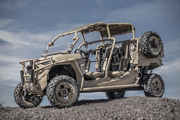The Polaris MRZR  - a type of all-terrain vehicle.
