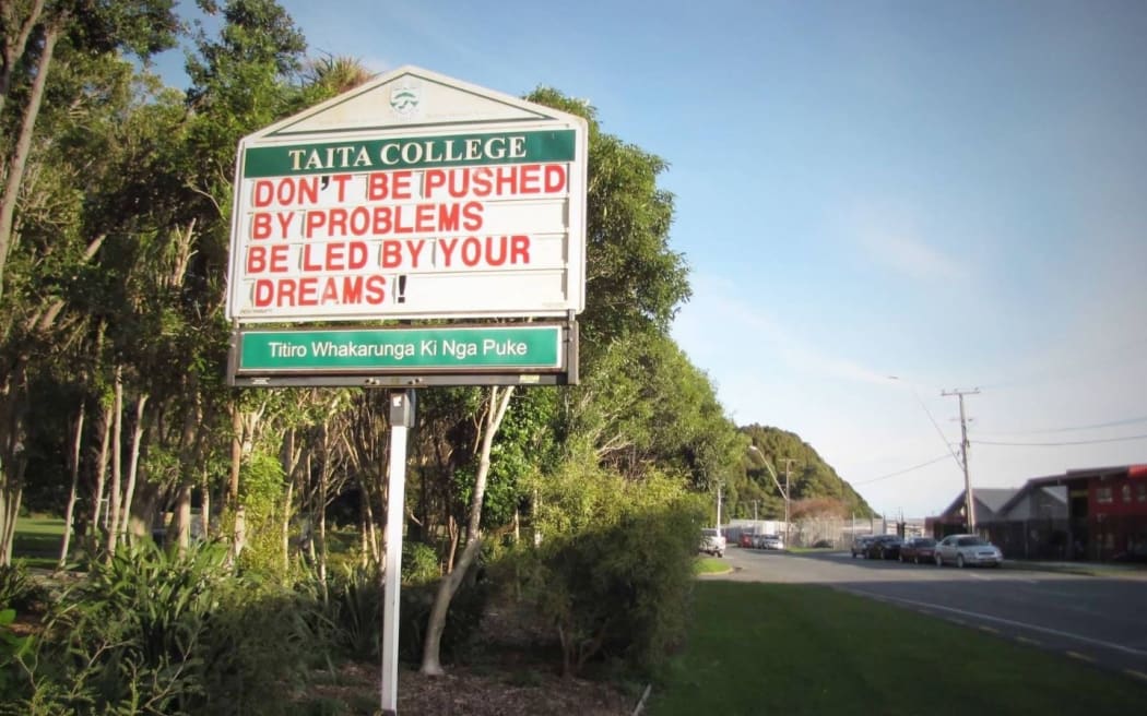 Taita College, a high school nestled in the eastern Hutt hills.