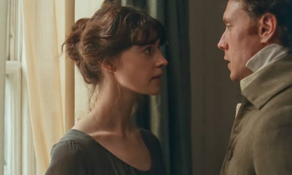 Daisy Edgar-Jones and George MacKay in Sense and Sensibility.