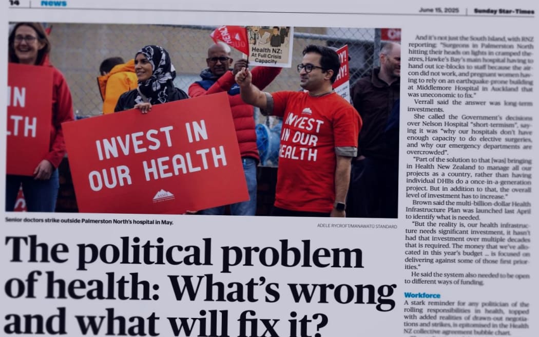 Last weekend's Sunday Star Times digs into the political battleground of healthcare.