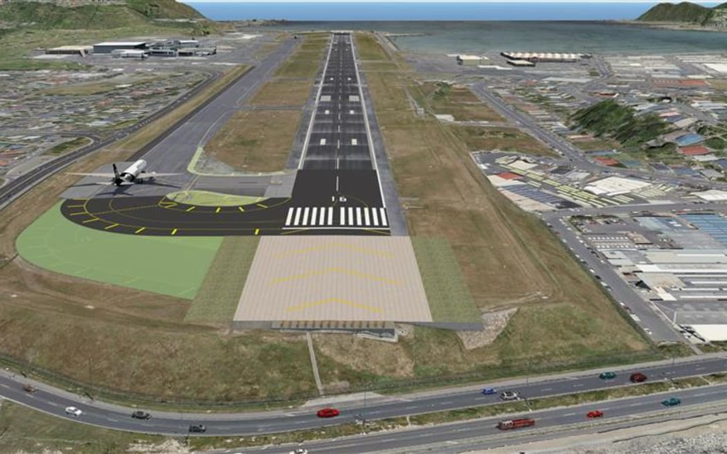 Artist impression of EMAS at Wellington Airport.