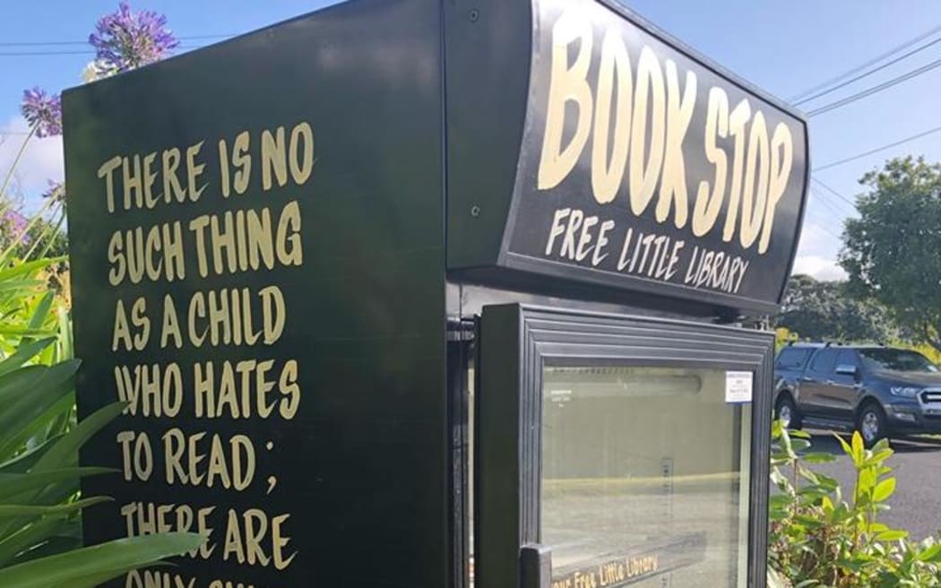 Book Stop free library.