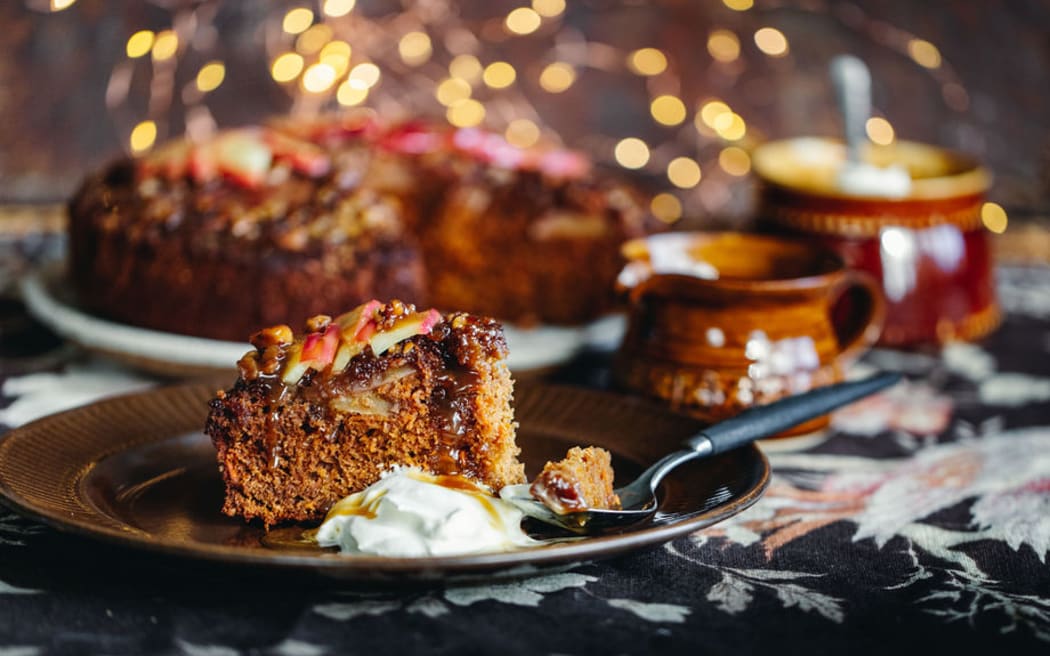 Kūmara and apple sticky toffee pudding - Christall Lowe