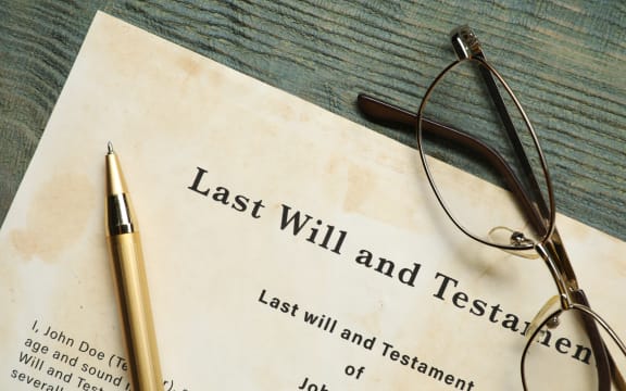 A stock image of a last will and testament.