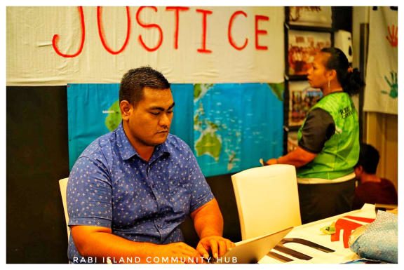 Rabi Island community volunteer Rae Bainteiti