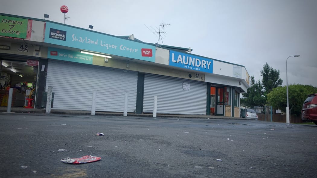 The owner of this Manurewa liquor store was stabbed.