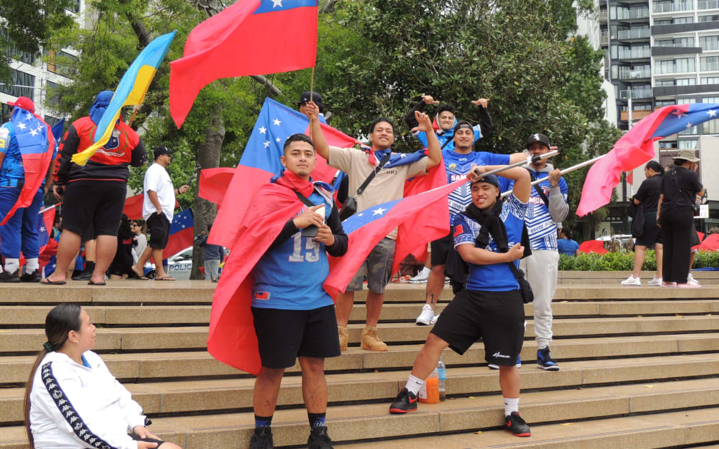 Toa Samoa fans gear up for Rugby League World Cup final on 20 November.
