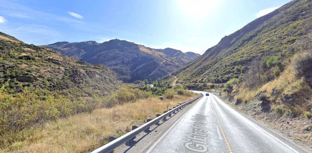 State Highway 6 near Cardrona-Roaring Meg Pack Track in Central Otago.