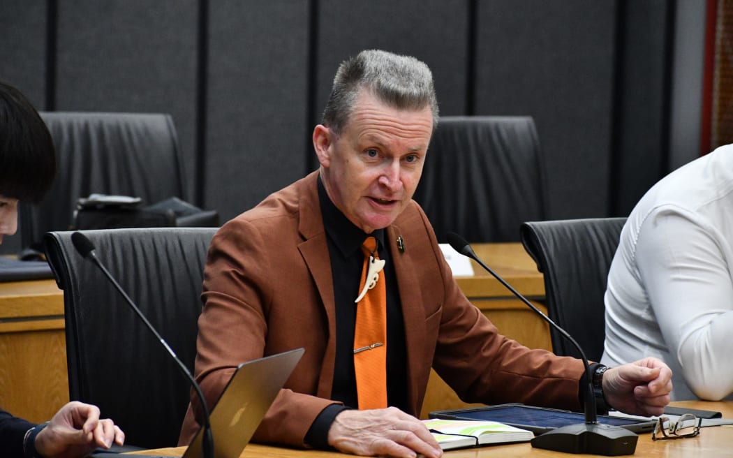 Rotorua Lakes councillor Don Paterson at a July meeting. Photo / Laura Smith