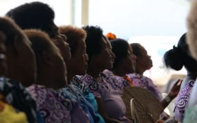 Solomon Islands women at church