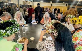 Pacific elders share food and fellowship at a Rewa Seniors(Faliu le La) gathering in Manurewa.