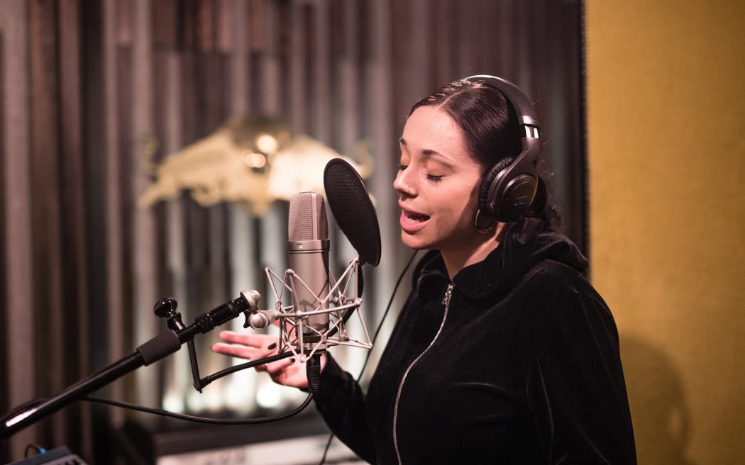 Bailey Wiley recording at Red Bull studios