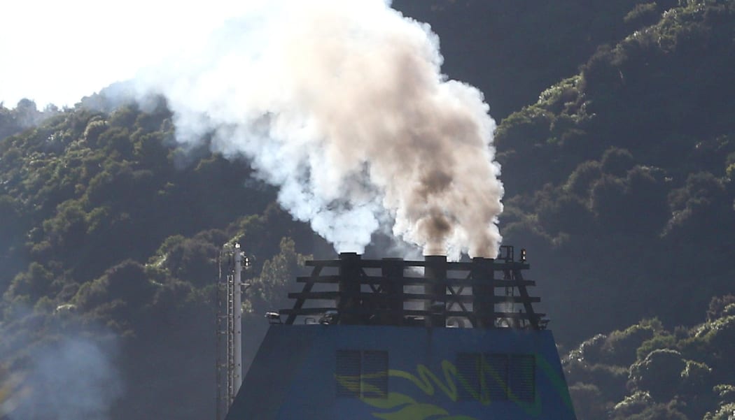 18072018 News Photo: Scott Hammond/Stuff
Pollution
Picton.
Cook Strait ferries
complaints from locals about high levels of toxic exhaust fumes.
InterIslander Kaitaki