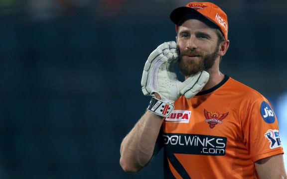 Kane Williamson (c) of Sunrisers Hyderabad during match 8 of the Vivo Indian Premier League Season 12, 2019 between the Sunrisers Hyderabad and the Rajasthan Royals held at the  Rajiv Gandhi Intl. Cricket Stadium, Hyderabad on the 29th  March 2019

Photo by: Faheem Hussain /SPORTZPICS for BCCI
