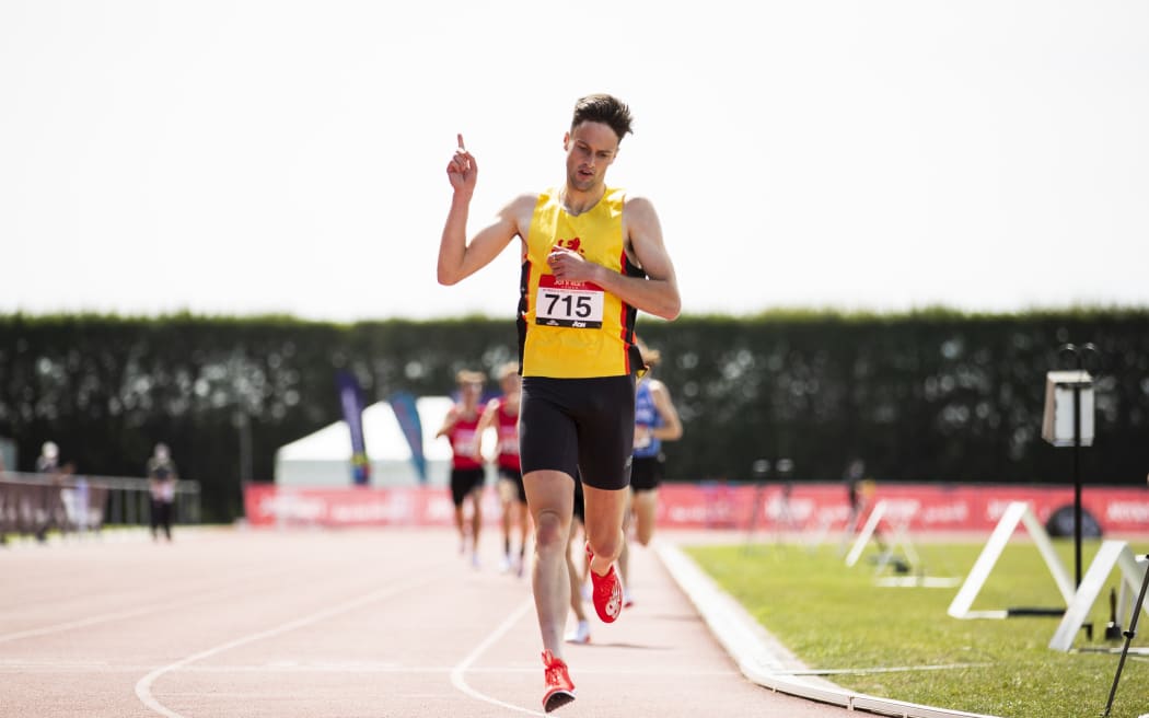 James Preston running a world leading 1:45.85 to win the men’s 800m from fellow Kiwi Brad Mathas, who clocked a PB of 1.46.00 at the Maurie Plant meet in Melbourne, 2023.