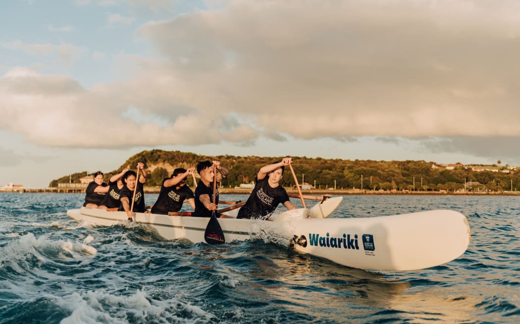 Auckland University waka ama team