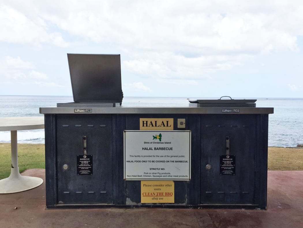 A halal barbecue on Christmas Island