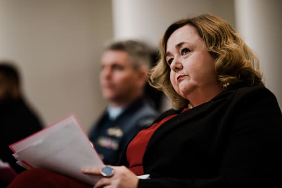 Minister in charge of managed isolation Megan Woods.