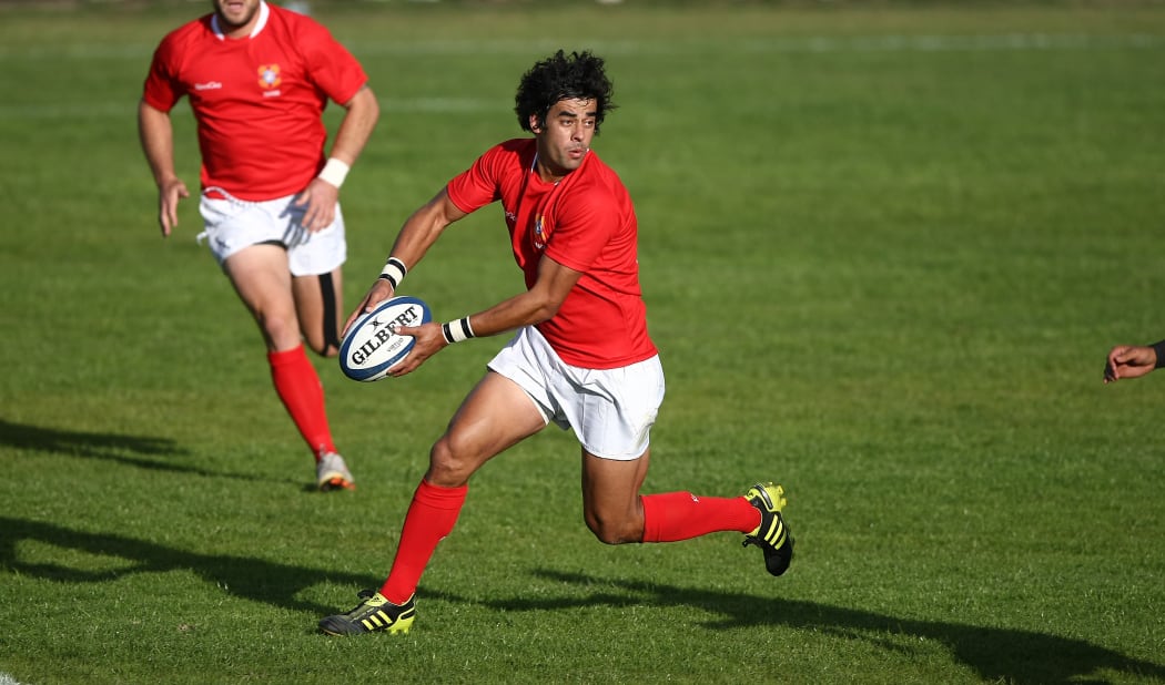 Tongan first five Kurt Morath playing against the USA in 2011.