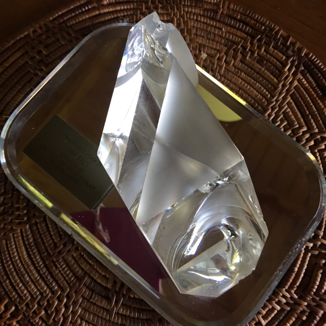 Prism from the wreck of the Graf Spee, defeated at the battle of River Plate, December 1939