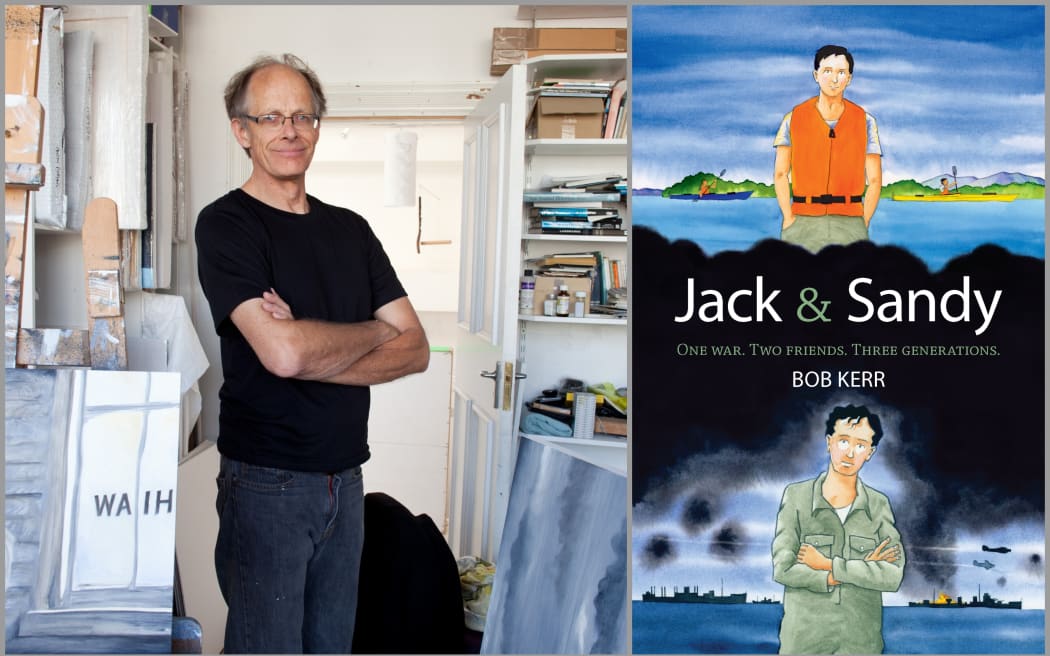Bob Kerr in studio, book cover